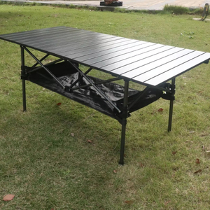 Modern Portable Aluminum Folding Camping <strong>Table</strong> for Outdoor Activities Farmhouse Picnics Barbecues Cooking Festivals Carry Bag - Product Image 2
