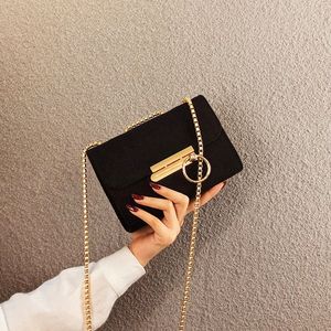 Bolso Bandolera de Lona de Alta Calidad, Versátil y Elegante, con Cadena Moderna, Novedad de Verano 2019 - Product Image 2