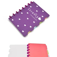 Carnet de notes artisanal personnalisé A4 A5 A6 avec gaufrage, couverture en tissu PP, reliure spirale, couture à fil, spécifications de la feuille, style imprimé