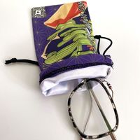 Pochette à cordon personnalisée en microfibre douce pour lunettes et téléphone avec logo imprimé 2026