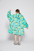 Couverture-cagoule douillette en peluche respirante et portable pour adultes et enfants, idéale pour les siestes