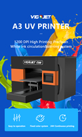 Printer UV Flatbed Kecil Buatan China Printer A3 30cm Mini UV DTF I3200 Print Head Film A4