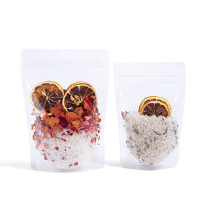 Sels de bain aromatiques en sachet aux pétales de rose séchés et tranches de citron, parfum longue durée pour un bain relaxant - Product Image 4