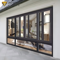 Porte-fenêtre coulissante moderne en alliage d'aluminium certifiée AS2047, robuste, avec double joint EPDM, certifiée Energy Star, pour hôtel et salon