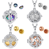 Changda arbre de vie urne crémation bijoux creux mémorial médaillon cendres urne cendres souvenir collier