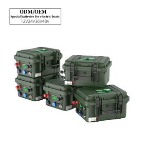 야외 캠핑 <span class=keywords><strong>12V</strong></span> 휴대용 수하물 Lifepo4 50A 60AH 80AH 100AH 배터리 팩 24V 카약 특정 IP67 방수 리튬 배터리 - Product Image 1