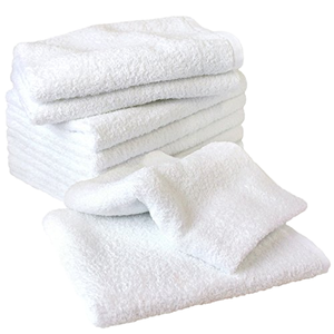 Serviettes de Visage Fabriquées en Chine, Lot de 10, 34x90cm, Blanches (11 Couleurs au Choix), Coton Osaka Izumi 100%, 260 Monme, Serviettes Commerciales Longues Instantanées - Product Image 1