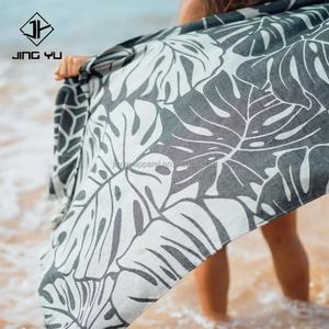 Serviette de plage en coton 100% de haute qualité, douce, avec pompon, velours de piscine, design personnalisé, serviette écologique, fabricant de serviettes de plage - Product Image 2