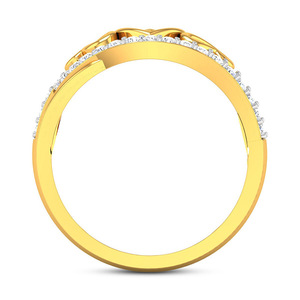 Anello Delicato a Cuore Cavo per Donne, Fede Nuziale Creativa con Cuori Intrecciati, Gioiello Romantico per Uso Quotidiano e Feste - Product Image 6