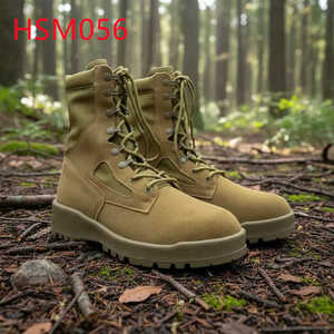 Bottes tactiques HSM056 en daim naturel, style montantes à lacets - Product Image 3