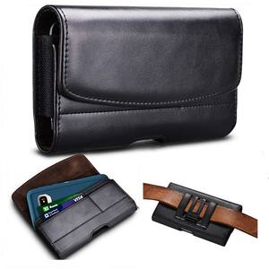 Riñonera de cuero PU con clip para cinturón, bolsa de transporte para teléfono móvil, carcasa de cuero para teléfono móvil para <span class=keywords><strong>iPhone</strong></span> 16 13 12 11 <span class=keywords><strong>Pro</strong></span> <span class=keywords><strong>Max</strong></span> - Product Image 1