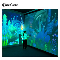 Sistema de Pantalla de Proyección, Arte Digital Dinámico Inmersivo Virtual para Proyección o Visualización en Pantalla, Software de Fusión de Bordes