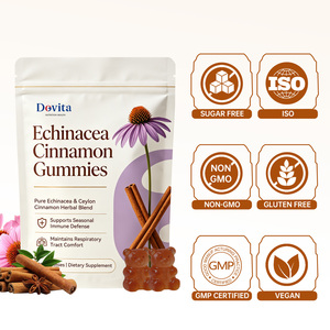 Gomitas Herbales de Equinácea y Canela de Marca Privada de EE. UU., Mezcla Herbal Pura, Apoyo Inmunológico, Sin Azúcar, Veganas, Sin OMG, Sin Gluten, GMP - Product Image 1