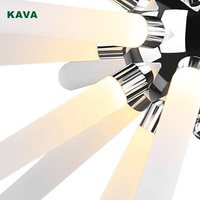 Lampe LED suspendue en acrylique chromé de petite taille, boule d'étincelle de style nordique et moderne