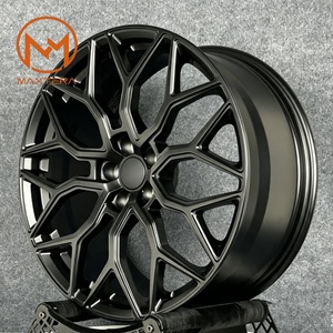 Jantes de voiture pour passagers Maxtera forgées sur mesure, style HF2, finition satinée noire, pour Audi, BMW, Tesla, Mustang, Camaro, Lexus, <span class=keywords><strong>Jaguar</strong></span>, AMG, jantes en alliage - Product Image 3