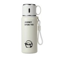 Bouilloire portable moderne pour le Moyen-Orient, 500 ml, en acier inoxydable, avec double couvercle, isotherme sous vide, maintien au chaud 6-12 heures