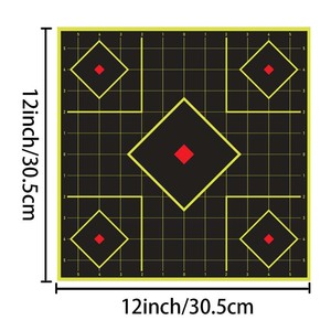 Al por mayor, pegatinas autoadhesivas reactivas para tiro, tipo Splatter, de 12 x 12 pulgadas, para entrenamiento de puntería - Product Image 2