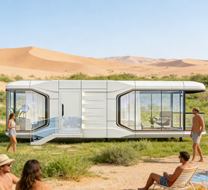 Casa Prefabricada de Lujo Popular con Hermosa <span class=keywords><strong>Vista</strong></span> para Ocio al Aire Libre, Vacaciones, Proyecto Turístico de Alta Gama, Estructura de Acero, Comedor Solar - Product Image 3