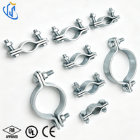 Collier de serrage pour tuyau de rehausse sismique galvanisé à chaud UTT60 pour projets de protection incendie des bâtiments multi-étages
