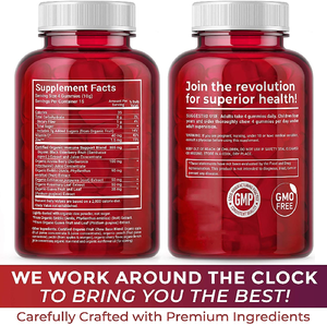 OEM ODM Suplemen Herbal Elderberry dengan Vitamin C dan Seng Gluten Bebas Vegetarian Elderberry Gummies - Product Image 2