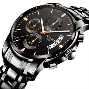 Reloj de Pulsera de Cuarzo para Hombre con Logotipo Personalizable Drioshipping, Correa de Acero Inoxidable de Lujo, Luminoso, Resistente al Agua, Esfera de Cristal, OEM - Product Image 4