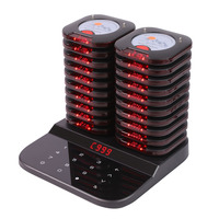 Sistema de Gestión de Mesas para Hoteles CRONY con Alarma Antideslizamiento y Apilable, 20 Pagers, Alcance de 600 pies