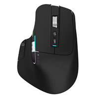 OEM Mouse USB-C lampu Rgb BT 2.4Ghz, Mouse nirkabel ergonomis Multi perangkat untuk PC Laptop rumah kantor