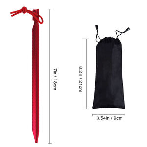 Заводские стальные алюминиевые колышки для палаток, аксессуары для кемпинга, стальной провод, садовый Колок - Product Image 4