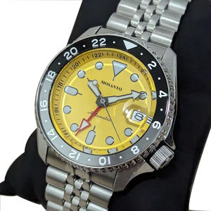 <span class=keywords><strong>Reloj</strong></span> GMT Automático para <span class=keywords><strong>Hombre</strong></span> Movimiento Mecánico Japonés Importado Original Casual Impermeable Correa de Acero para <span class=keywords><strong>Omega</strong></span> - Product Image 6