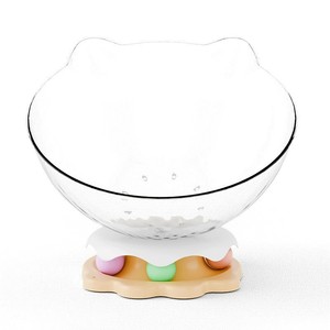 Coussin rond interactif pour chat avec housse amovible et lavable - Product Image 1