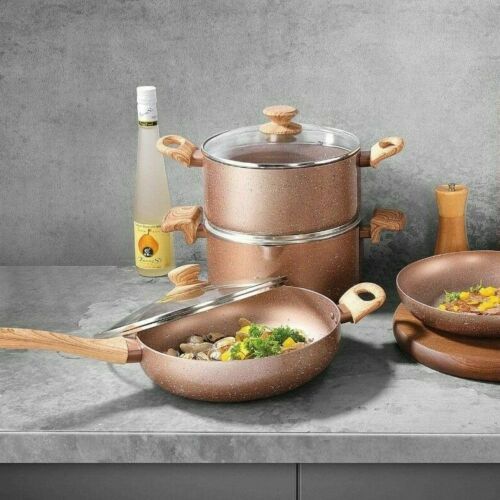 High Quality Non Stick Cookware Set Marble Coating Kitchen Cooking Pots and Pans Set Kitchen Item Kitchen Utensils · image 2