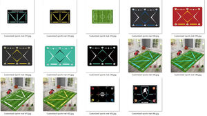 Tapis d'entraînement de football pour la technique de jeu, tapis d'entraînement de soccer antidérapant et silencieux pour améliorer la vitesse, la force et la coordination - Product Image 3