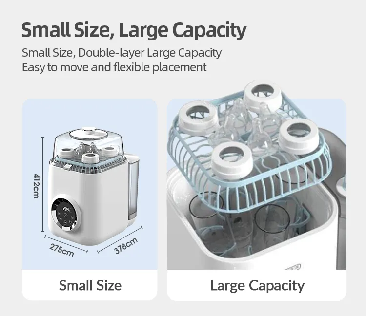 Multi-Filtering Automatische Reiniging Fles Wasmachine Touchpanel Baby Fles Mini Automatische Wasmachine