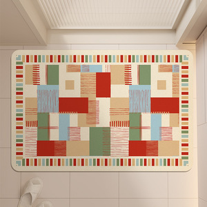 Alfombra de baño de tierra de diatomeas de diseño minimalista, absorbente, antideslizante y de secado rápido. - Product Image 3
