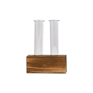 Macetas y Jardineras Decorativas Creativas para Mesa, Contenedor Hidropónico Verde con Tubo de Ensayo y Adorno de Florero - Product Image 1