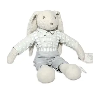 制造商兔子毛绒玩具动物玩具定制兔子毛绒动物兔子毛绒玩具女孩长耳兔子闷