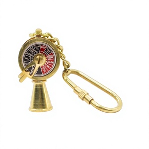 Llavero de Aleación de Latón Vintage con Diseño de Motor de Barco y Telégrafo, Duradero, Irregular, Hecho a Mano, Regalo de Moda, Souvenir - Product Image 1