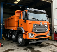 Truk Tipper Dump HOWO Shandong 8X4 Bekas 351-450HP Weichai Euro 2 Emisi >50T Kapasitas Muatan untuk Pengiriman Pasir & Agregat