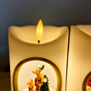 Led Vlamloze Pilaar Kaarsen Custom Logo Paraffine Wax Led Lights Voor Thuis Vakantie Nieuwjaar Afstuderen Bruiloft Feest Decoratie - Product Image 3