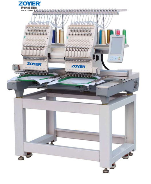ZY-EM0902 Embroidery 2 Head 9 Needles /12 Needles /15 Needles Computer Sewing Machine Embroidery Machine