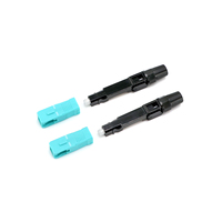 Conector Rápido de Fibra Óptica SC APC UPC de Alta Precisión y Tiempo de Entrega Rápido, Longitud 55mm 60mm para Uso en FTTH y Cable de Bajada