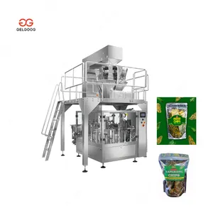 Multi Functional Automatic Filling Premade Bag Kangkong Chips Rotary Doypack Packing Machine