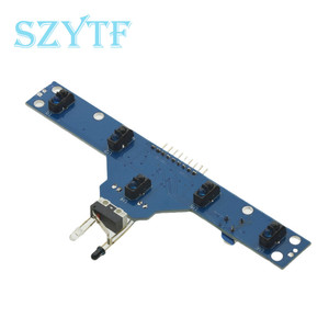 Modulo sensore di tracciamento a infrarossi a <span class=keywords><strong>5</strong></span> vie ad alta sensibilità per evitare gli ostacoli rilevamento della linea di pattuglia <span class=keywords><strong>5</strong></span> funzioni categoria di prodotto ICs - Product Image 5