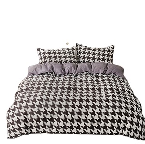 Bán buôn Nữ Hoàng Kích thước in vải nhà khách sạn tấm ga trải giường Duvet cover Set dây kéo tùy chỉnh Polyester giá rẻ giá nuốt gird - Product Image 1