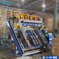 Machine à clouer les palettes en bois de 1200x800mm, spécialement conçue selon la norme européenne, avec écran tactile PLC et moteur servo de 1,5 kW