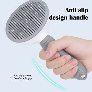 شعر الكلب والقط مفتاح واحد إزالة الشعر مشط التنظيف الذاتي تدليك الحيوانات الأليفة ذرف مزيل الاستمالة الحيوانات الأليفة - Product Image 6