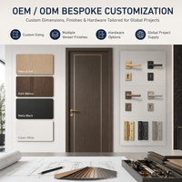 Fabricant de portes intérieures à âme pleine, portes acoustiques en placage de bois, portes affleurantes sur mesure pour projets de villas et d'hôtels