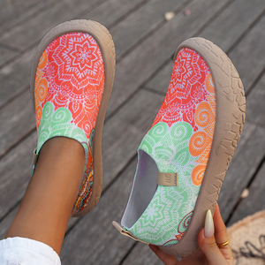 Zapatos Casuales Planos para Mujer, Nuevos Estilos, Zapatillas Deportivas <span class=keywords><strong>con</strong></span> Estampado <span class=keywords><strong>de</strong></span> Diseñador, Verano, Suaves, Transpirables, Ligeras, Punta Ancha, para Exteriores - Product Image 4