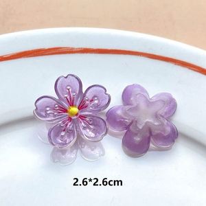 Perles en acrylique givré en forme de pétale de fleur, nœud papillon, pour couture, boutons, matériel de bricolage et composants - Product Image 4