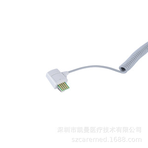 Compatible avec les capteurs de température corporelle WelchAllyn pour adultes, avec un câble à ressort de 0,5 m pour des lectures de données précises. - Product Image 1